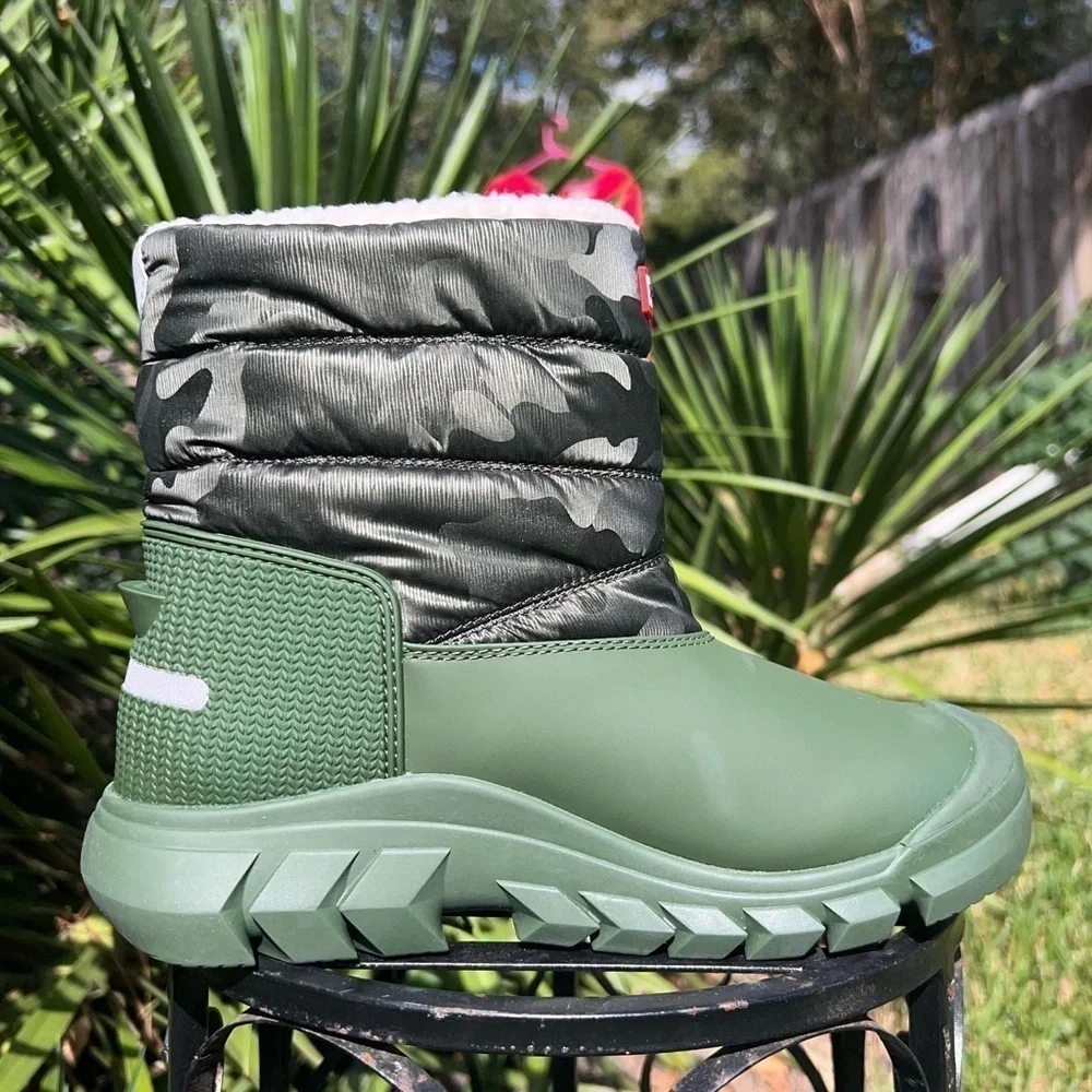New ▶️ Hunter ◀️ Kids Intrepid Reflective Camo Snow Boot Boys 4 Girls 5